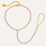 Load image into Gallery viewer, White Zircon Link Bracelet