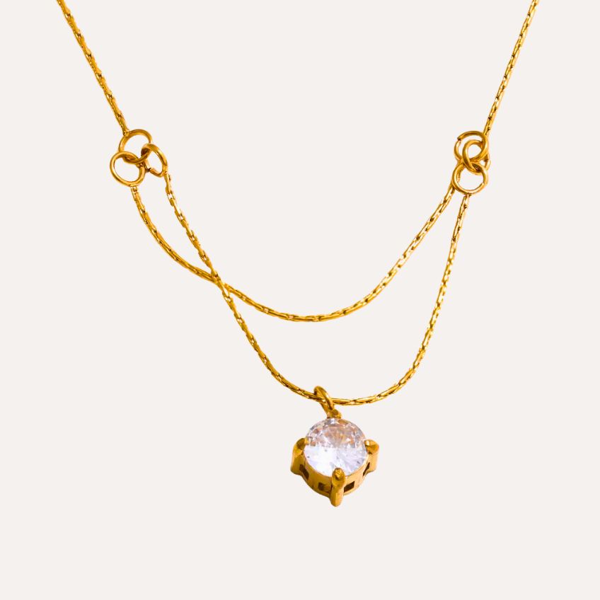 Double Layer Spark Necklace
