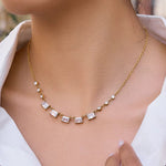 Load image into Gallery viewer, Rectangle Zircon Pendant Necklace