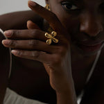 Load image into Gallery viewer, Veloura Textured Statement Ring