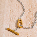 Load image into Gallery viewer, Long Toggle Chain Necklace