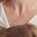 Load image into Gallery viewer, Iced Crystal Cat Necklace