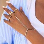 Load image into Gallery viewer, White Zircon Link Bracelet