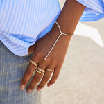 Load image into Gallery viewer, White Zircon Link Bracelet