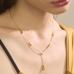 Load image into Gallery viewer, Golden Drop Necklace