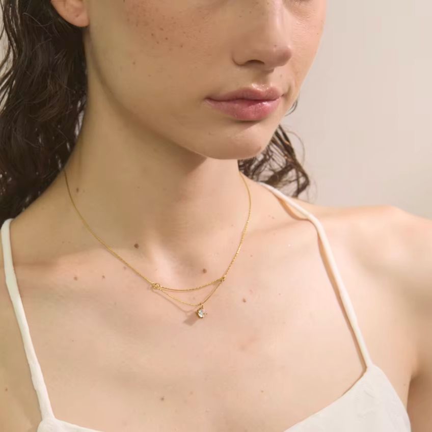 Double Layer Spark Necklace