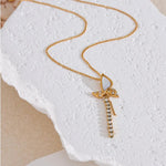 Load image into Gallery viewer, Celestia Wing Tassel Necklace