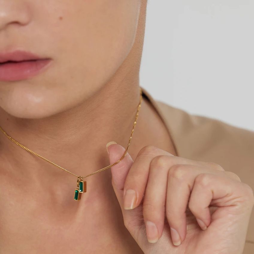 Collier Émeraude Élégance