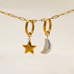 Load image into Gallery viewer, Moon Pearl Star Necklace