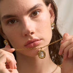 Load image into Gallery viewer, Rectangular Zircon Jewelry Set