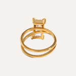 Load image into Gallery viewer, Valleria Asymmetric Diamond Ring
