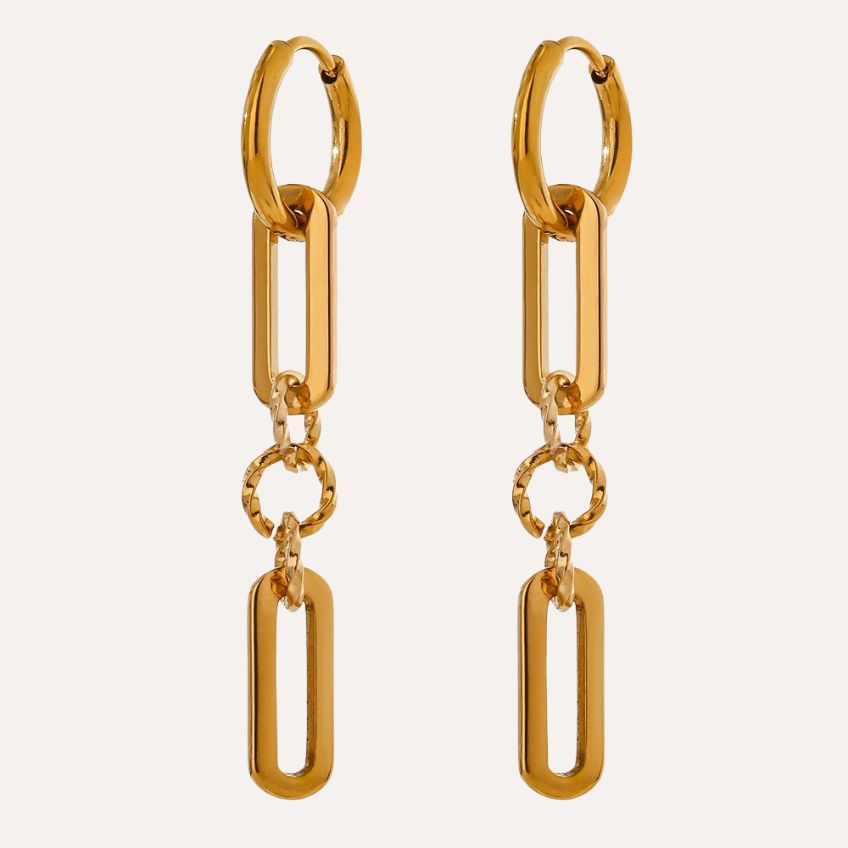 Solenne Geometric Dangle Earrings