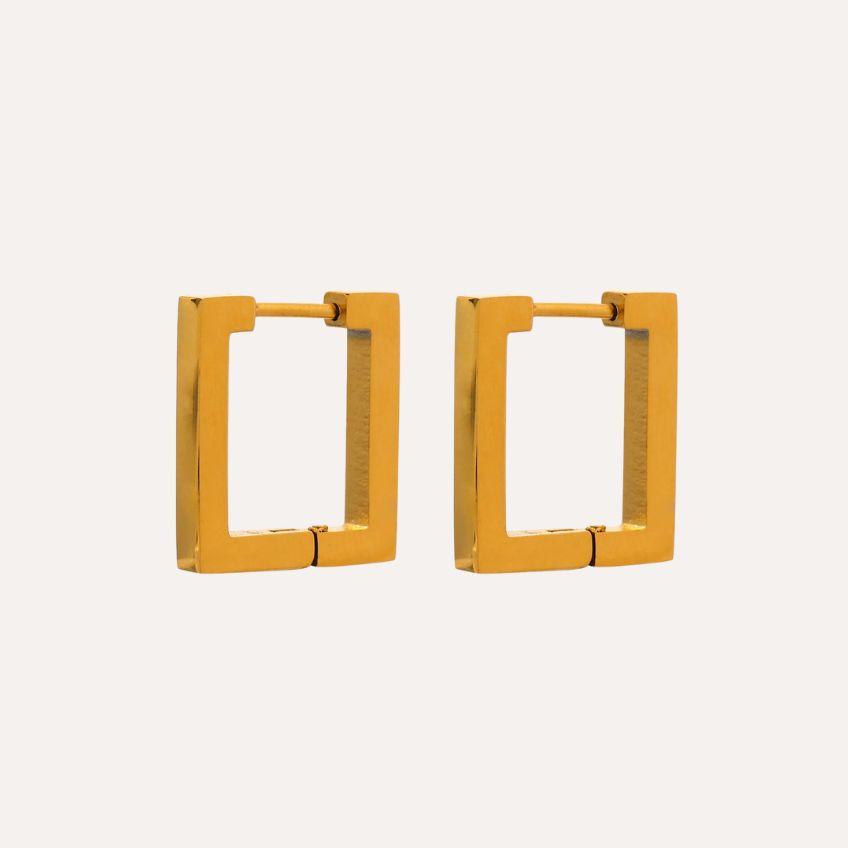 Cavella Square Hoop Earrings