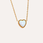 Load image into Gallery viewer, Opaline Heart Glow Necklace
