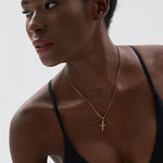 Load image into Gallery viewer, Celestine Radiant Cross Necklace
