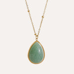 Load image into Gallery viewer, Verdelle Gemstone Drop Necklace
