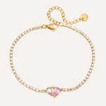 Load image into Gallery viewer, Pink Zircon Tennis Bracelet