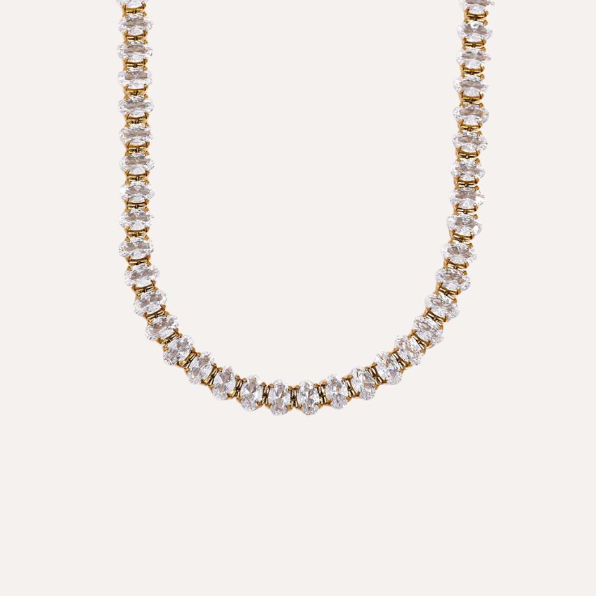 Set Brillante Stainless Steel Necklace & Bracelet