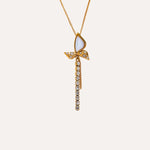 Load image into Gallery viewer, Celestia Wing Tassel Necklace
