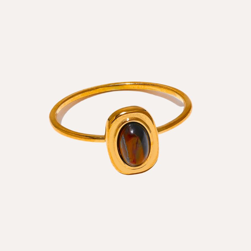 Elowen Oval Stone Ring