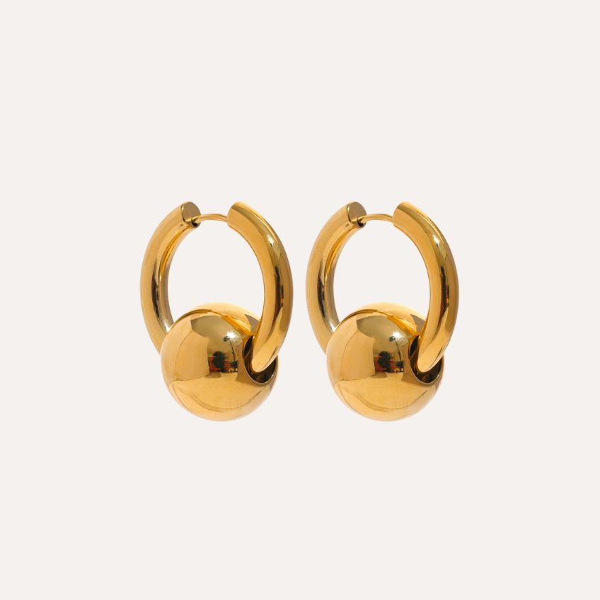 Orelia Sphere Hoop Earrings
