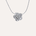 Load image into Gallery viewer, Necklace Fleur Aura – 18K Gold-Plated Floral Pendant
