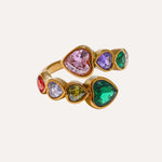 Load image into Gallery viewer, Amelisse Heart Open Ring
