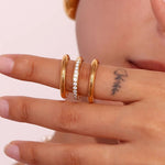Load image into Gallery viewer, Lunaria Luxe Trio Ring Set
