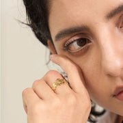 Florette Adjustable Flower Ring