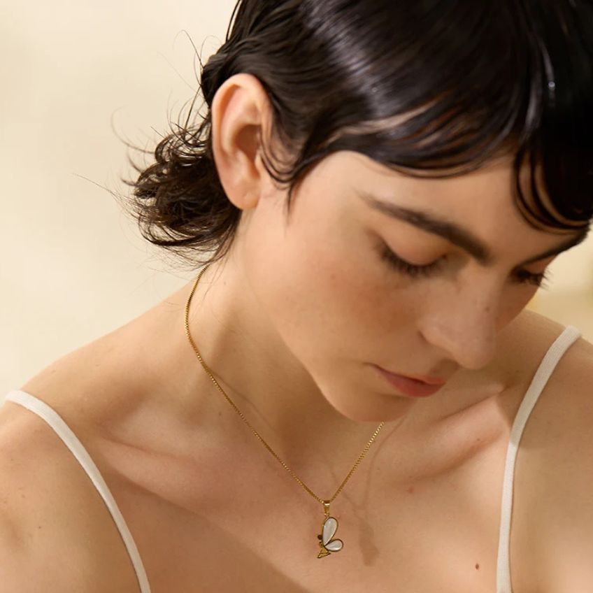 Papillon d'Or Pendant Necklace