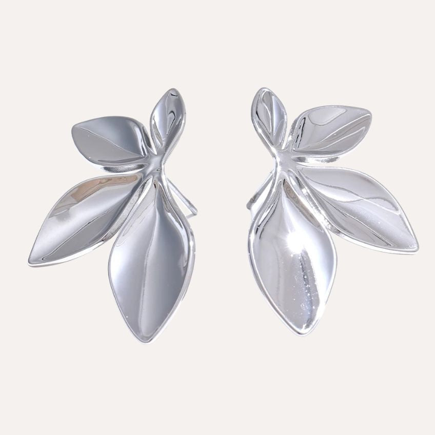 Elanora Leaf Bloom Studs