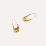 Load image into Gallery viewer, Earrings Linea Pin – Minimal Geometric Hoop Earrings
