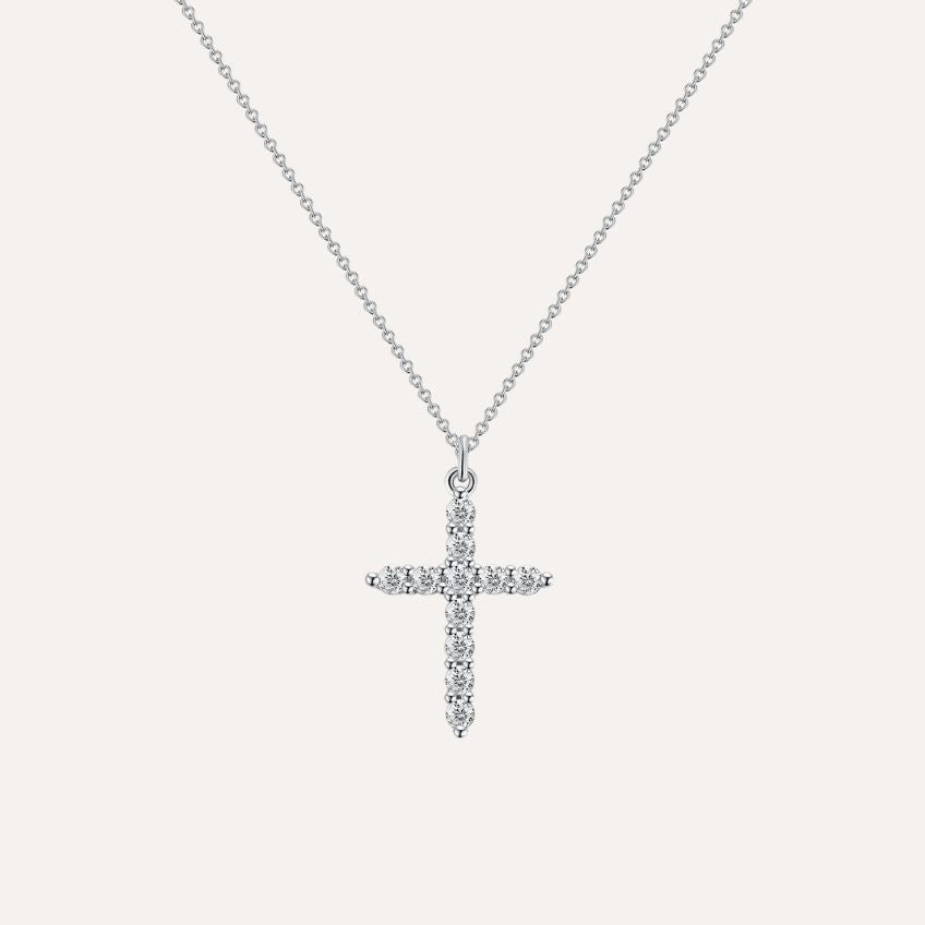 Celestine Cross Necklace