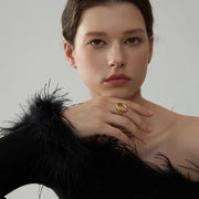 Auren Hollow Geometry Ring