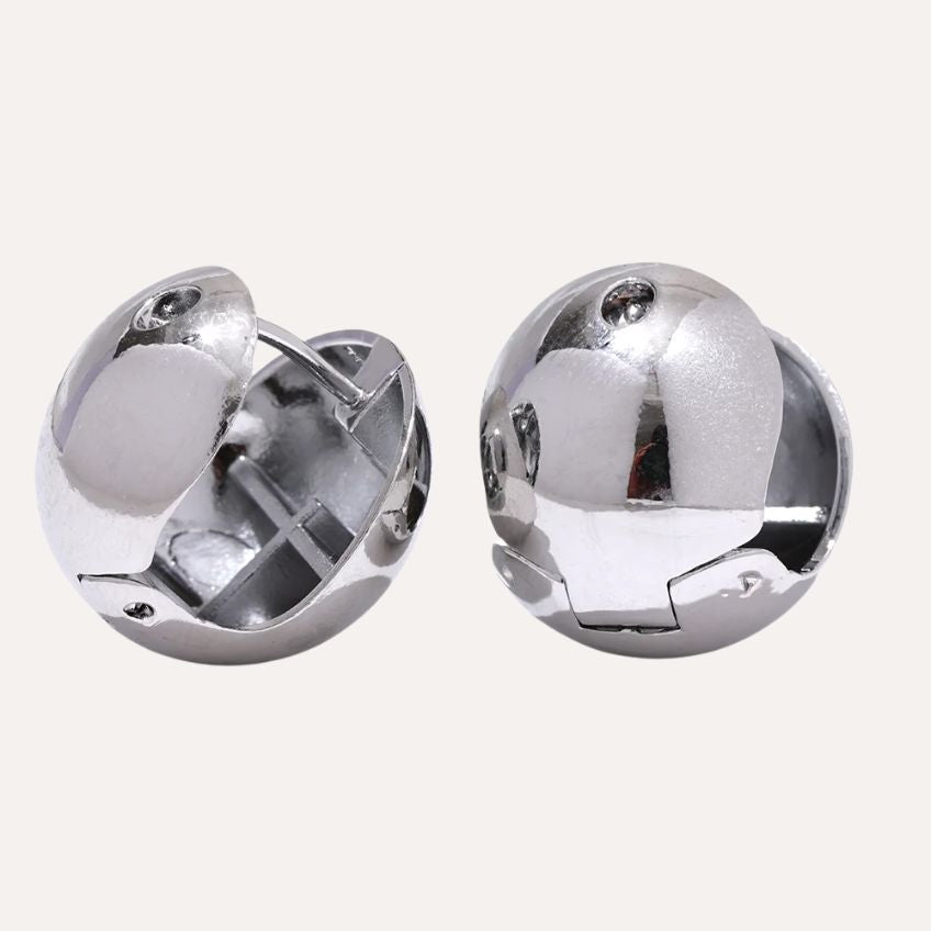 Aurevia Hollow Hoop Earrings