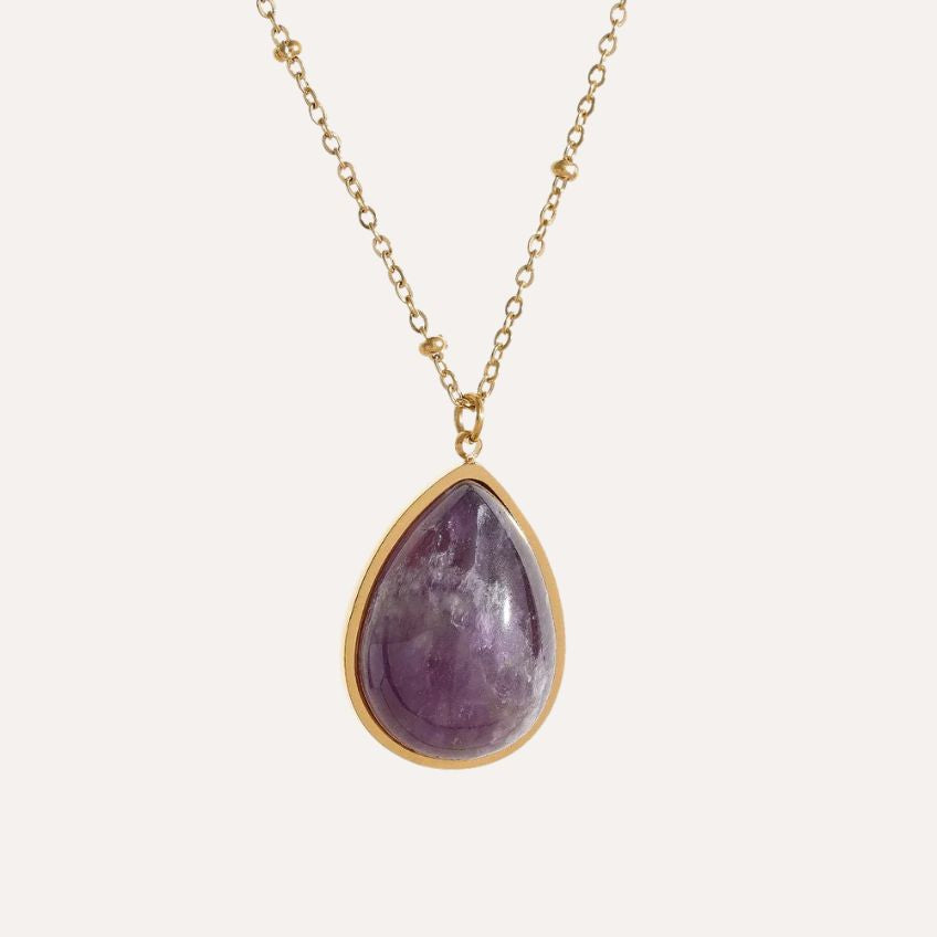 Verdelle Gemstone Drop Necklace