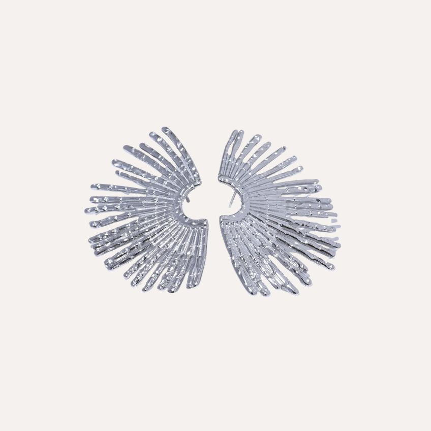 Earrings Nova Edge – Geometric Studs with Zircon Shine