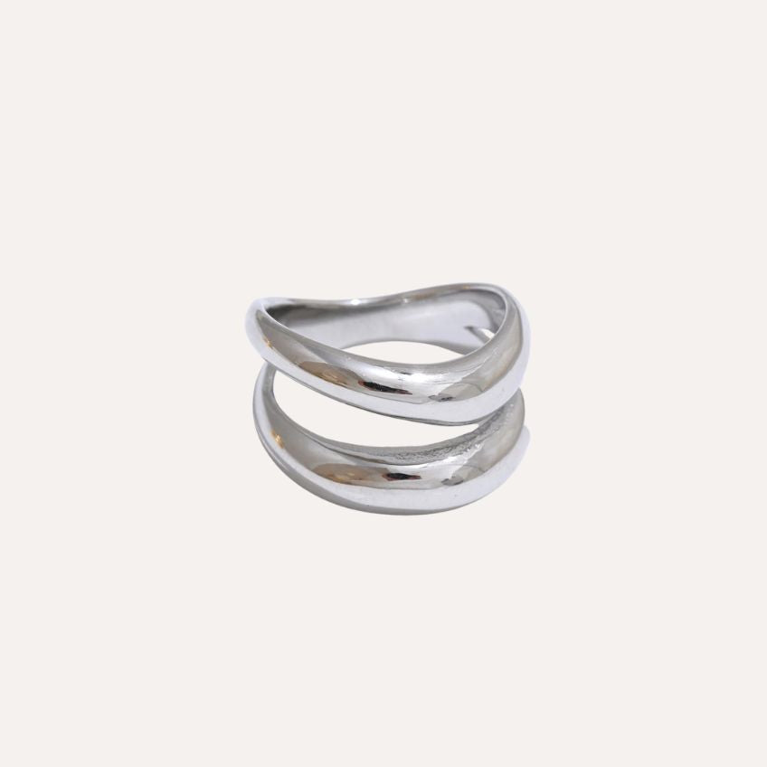 Valen Two-Tone Structure Ring
