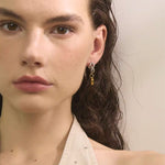 Load image into Gallery viewer, Asymmetrical Heart Lock Earrings
