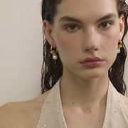 Pearl Geometry Hoops