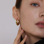 Load image into Gallery viewer, Valmira Geo Texture Hoops
