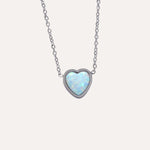 Load image into Gallery viewer, Opaline Heart Glow Necklace
