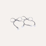 Load image into Gallery viewer, Earrings Liora Bow – Pearl Drop Earrings with Snake Chain Detail
