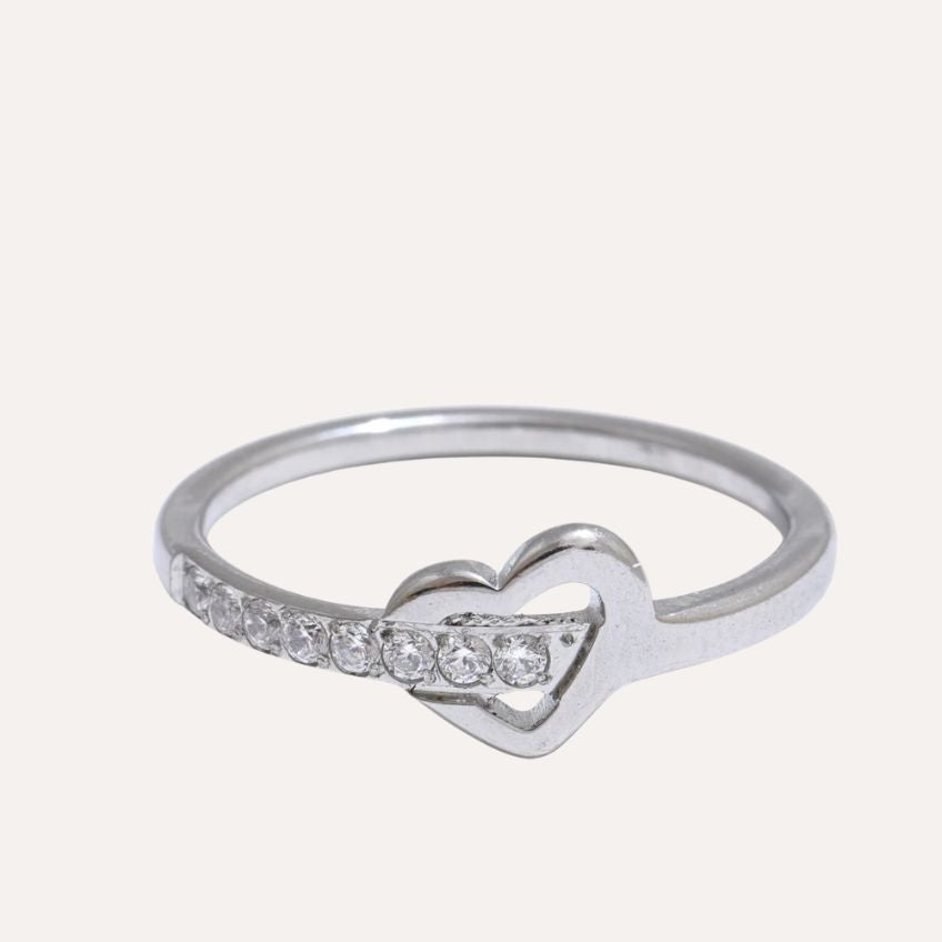 Seraphine Heart Cross Ring