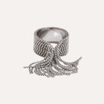 Load image into Gallery viewer, Sorella Chain Tassel Ring
