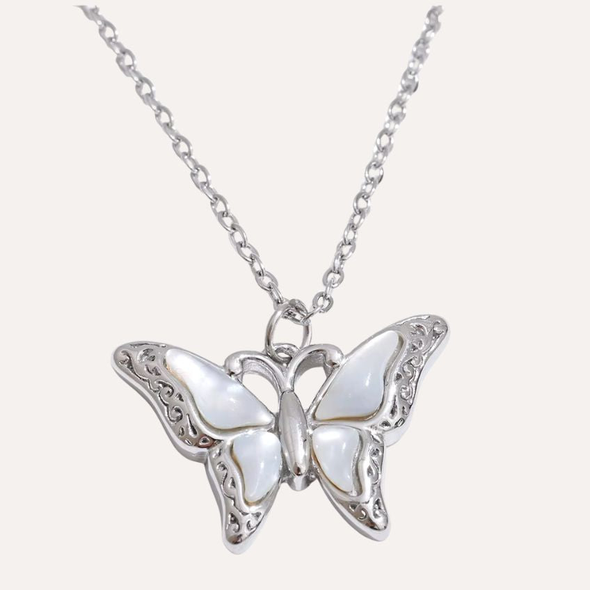 Shell Butterfly Necklace