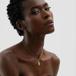 Load image into Gallery viewer, Verdelle Gemstone Drop Necklace
