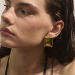 Load image into Gallery viewer, Rectangle Stud Earrings
