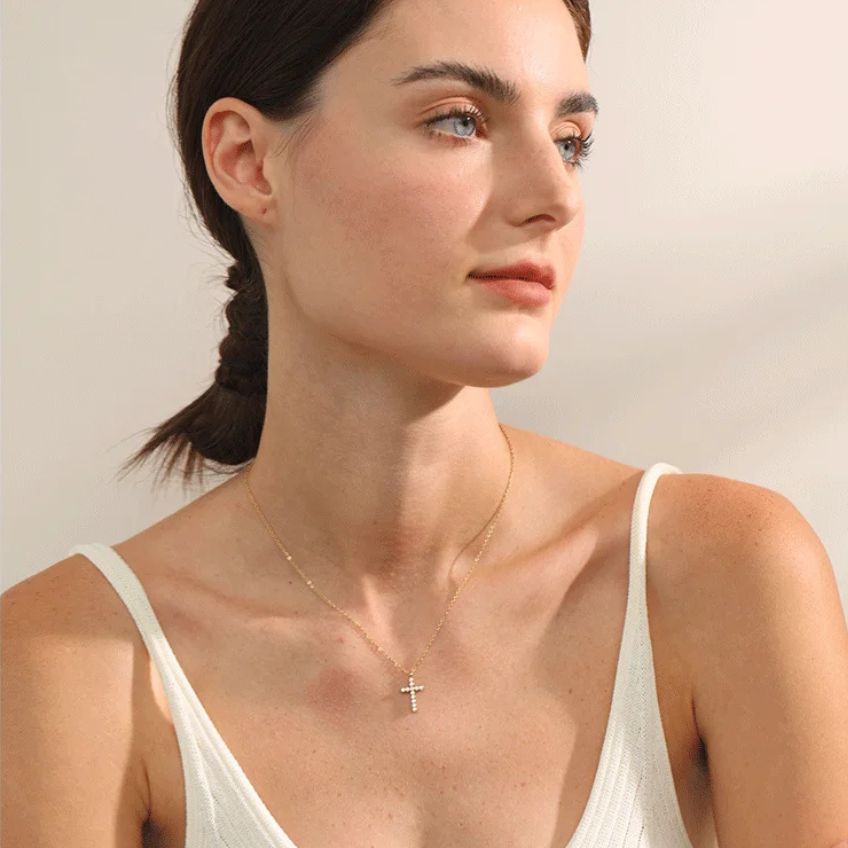 Collier Croix Lumière