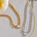 Load image into Gallery viewer, Necklace Cœur Link

